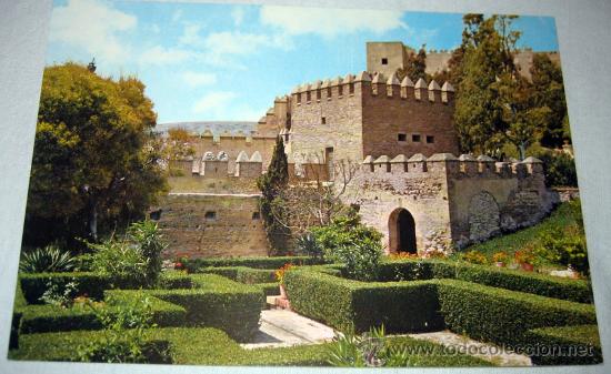 Postales: ANTIGUA POSTAL DE ALMERIA ALCAZABA MURALLAS Y PATIO - GARCIA GARRABELLA N&ordm; 5 - NO CIRCULADA - EN PER