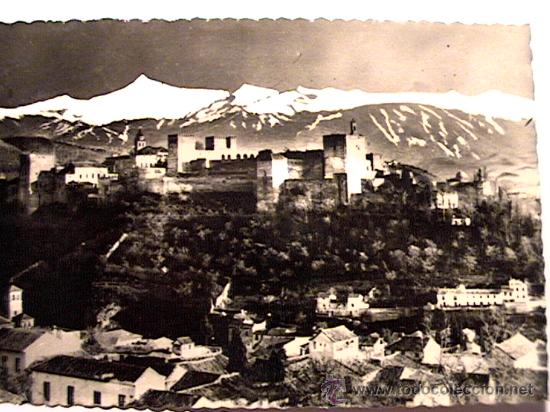 Postales: POSTAL DE GRANADA DE LOS A&Ntilde;OS 50 - Foto 1