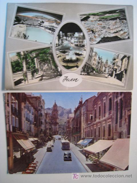 Postales: JAEN: VARIAS VISTAS, CALLE BERNABE. LOTE 2 POSTALES