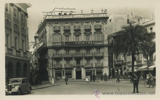 Postales: CADIZ. N&ordm; 502. PLAZA DE SAN JUAN DE DIOS Y ALMACENES AMAYA    P/ ANC-095,7