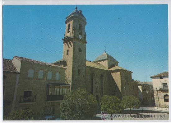 Postales: Tarjeta POSTAL DE CASTELLAR IGLESIA COLEGIATA JAEN