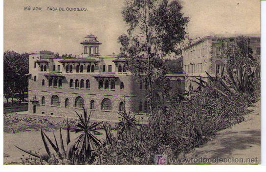 Postales: M&aacute;laga; Casa de correos - Foto 1