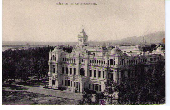 Postales: M&aacute;laga.El ayuntamiento - Foto 1