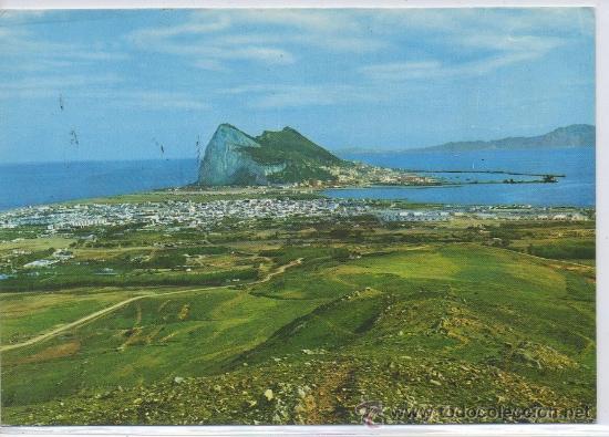 Postales: TARJETA POSTAL DE LA LINEA DE LA CONCEPCION PANORAMICA Y PE&Ntilde;ON DE GIBRALTAR CADIZ