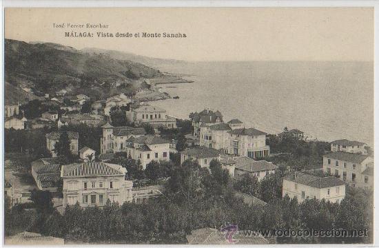 Postales: TARJETA POSTAL DE MALAGA VISTA DESDE EL MONTE SANCHA