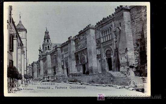 Postais: TARJETA POSTAL DE CORDOBA. N&ordm; 3201. MEZQUITA. FACHADA OCCIDENTAL. FOTO R. ALONSO. ED. UNIQUE.