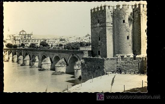 Postais: TARJETA POSTAL DE CORDOBA. N&ordm; 262. PUENTE ROMANO Y MEZQUITA AL FONDO. ED. ARRIBAS.