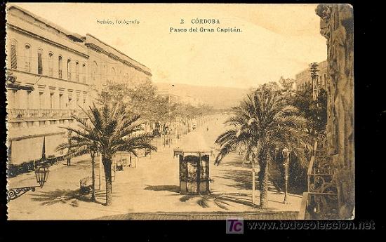 Postais: TARJETA POSTAL DE CORDOBA. N&ordm; 2. PASEO DEL GRAN CAPITAL. SE&Ntilde;AN, FOT. FOTPIA. HAUSER Y MENET.