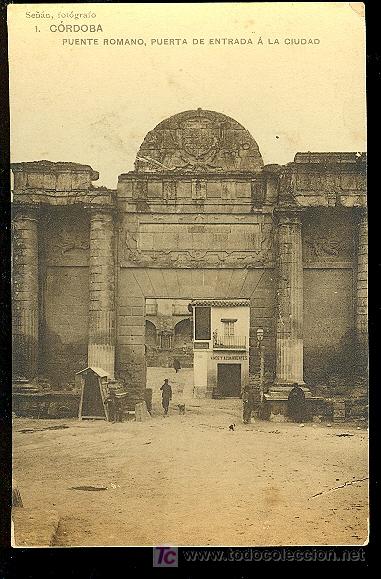 Postcards: TARJETA POSTAL DE CORDOBA. N&ordm; 1. PUENTE ROMANO, ENTRADA CIUDAD. SE&Ntilde;AN, FOT. FOTPIA. HAUSER Y MENET.