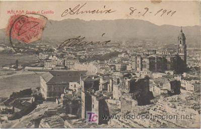 Postales: M&Aacute;LAGA. DESDE EL CASTILLO. (THOMAS). CIRCULADA, 1911. - Foto 1