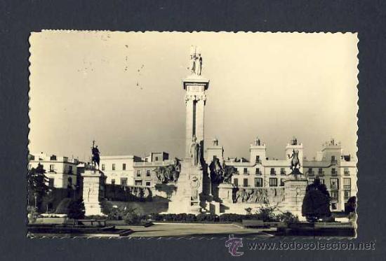 Postcards: Postal de CADIZ: Monumento a las Cortes (num.210)