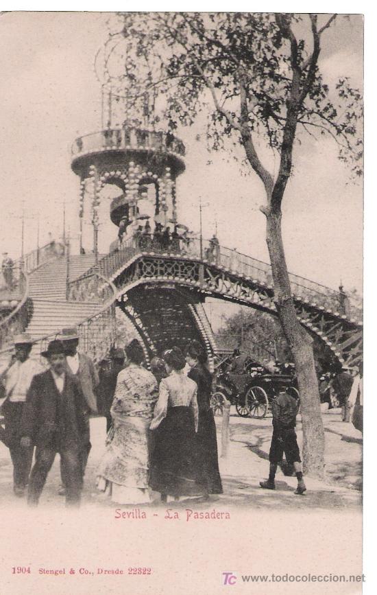 Postales: Sevilla. La Pasadera. Stengel & Co.1904. - Foto 1