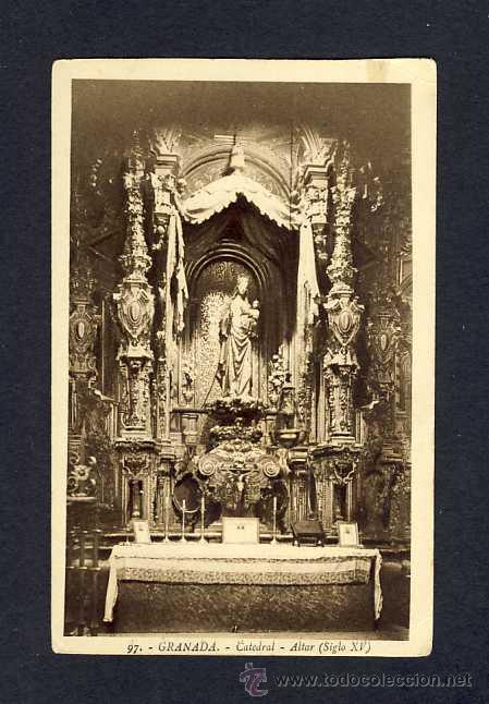 Postales: Postal de GRANADA: Catedral, Altar (Roisin num.97) - Foto 1