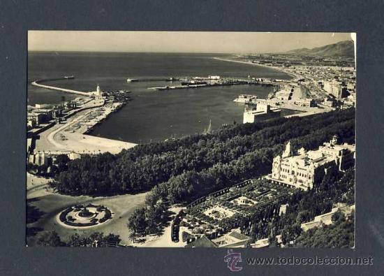 Postales: Postal de MALAGA: Vista general del puerto (Campa&ntilde;&aacute; Serie I num.8221)