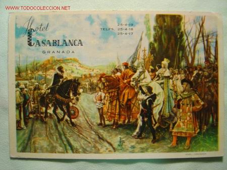 Postales: GRANADA HOTEL CASABLANCA - Foto 1