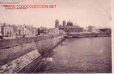 Postkarten: TARJETA POSTAL DE C&Aacute;DIZ.-MURALLA PARTE SUR-.
