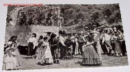 Postales: ANTIGUA POSTAL CORDOBA - ROMERIA DEL SANTUARIO DE LINARES - NO CIRCULADA - ED. GARCIA GARRABELLA.