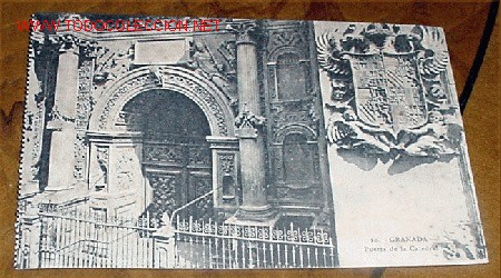 Postales: ANTIGUA POSTAL DE GRANADA - PUERTA DE LA CATEDRAL - Foto 1