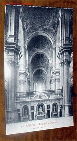 Postales: ANTIGUA POSTAL DE MALAGA - CATEDRAL TRASCORO - L. ROISIN FOT. - SIN CIRCULAR