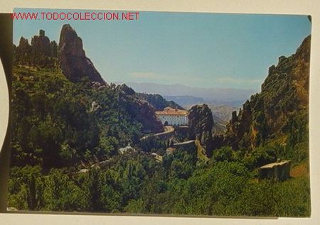 Postales: 1 - QUESADA . JAEN . SANTUARIO DE TISCAR . No circulada .