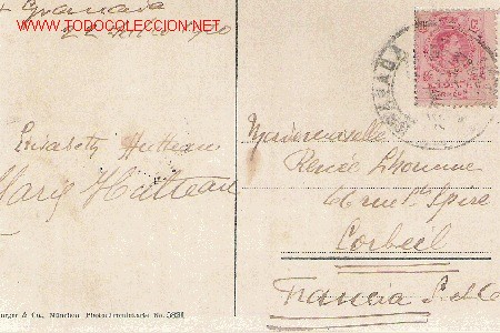 Postales: Reverso franqueado con 10 cents. - Foto 2