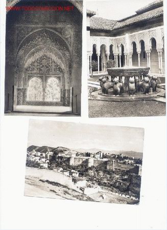 Postales: 6 postales blanco y negro de Granada - Foto 1