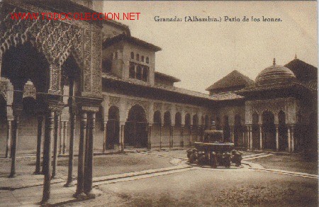 Postales: GRANADA. LA ALHAMBRA, PATIO DE LOS LEONES.- - Foto 1