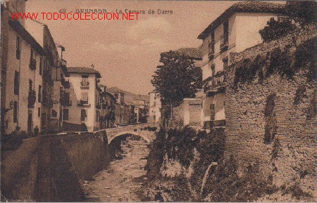 Postales: GRANADA. CARRERA DEL DARRO - Foto 1