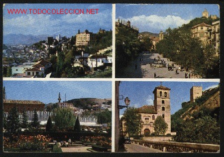 Postales: A-4352- Granada. Vistas. - Foto 1