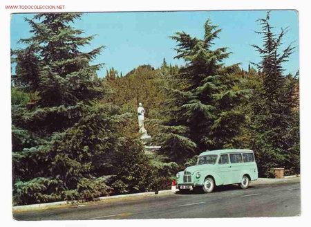 Postales: POSTAL DE LA CARRETERA GENERAL MADRID-C&Aacute;DIZ-LA INMACULADA DE DESPE&Ntilde;APERROS-C&Aacute;DIZ