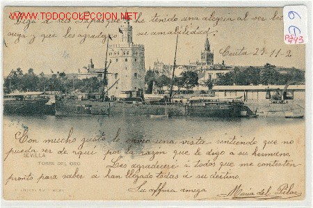 Postales: (PS-493) POSTAL DE SEVILLA - Torre del Oro. - Foto 1