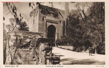Postales: Postal  Granada. Puerta de la Justicia . - Foto 1