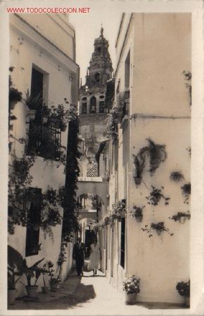 Postales: CORDOBA - VISTA DE LA CALLEJA DE LAS FLORES AL PONIENTE.-