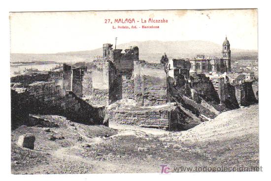 Postales: M&aacute;laga - La Alcazaba - Foto 1