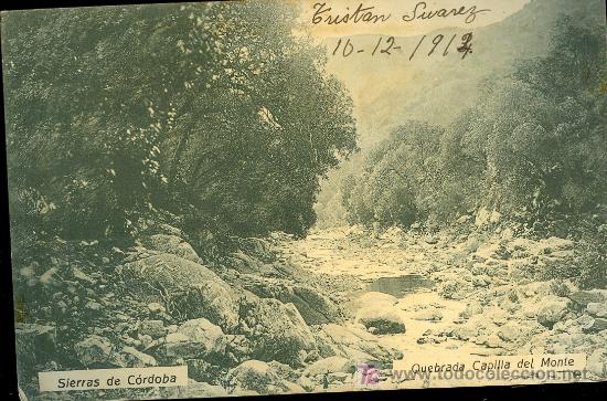 Postkarten: TARJETA POSTAL DE SIERRAS DE CORDOBA QUEBRADA CAPILLA DEL MONTE