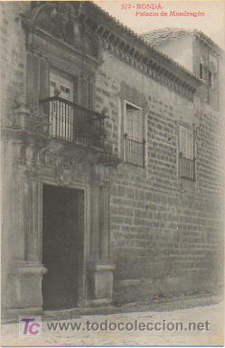 Postales: RONDA.PALACIO DE MONDRAG&Oacute;N. (SERIE 'JOYAS DE ESPA&Ntilde;A'. EDICI&Oacute;N ALMIRALL).