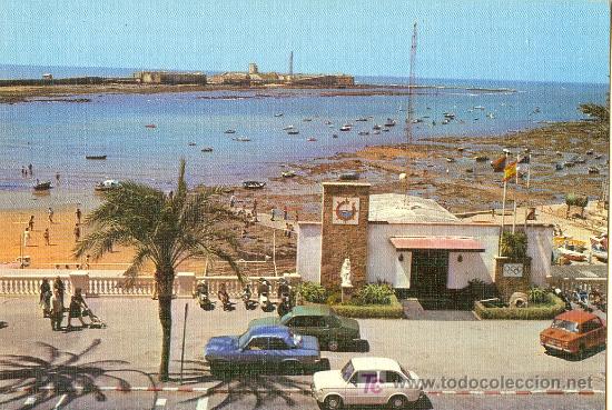 Postales: TARJETA POSTAL DE CADIZ. CLUB NAUTICO-DEPORTIVO CALETA. VISTA PANORAMICA