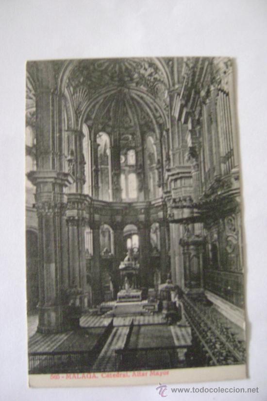 Postales: MALAGA.CATEDRAL.ALTAR MAYOR021034