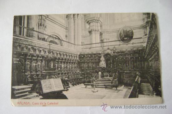 Postales: MALAGA .CORO DE LA CATEDRAL 021038