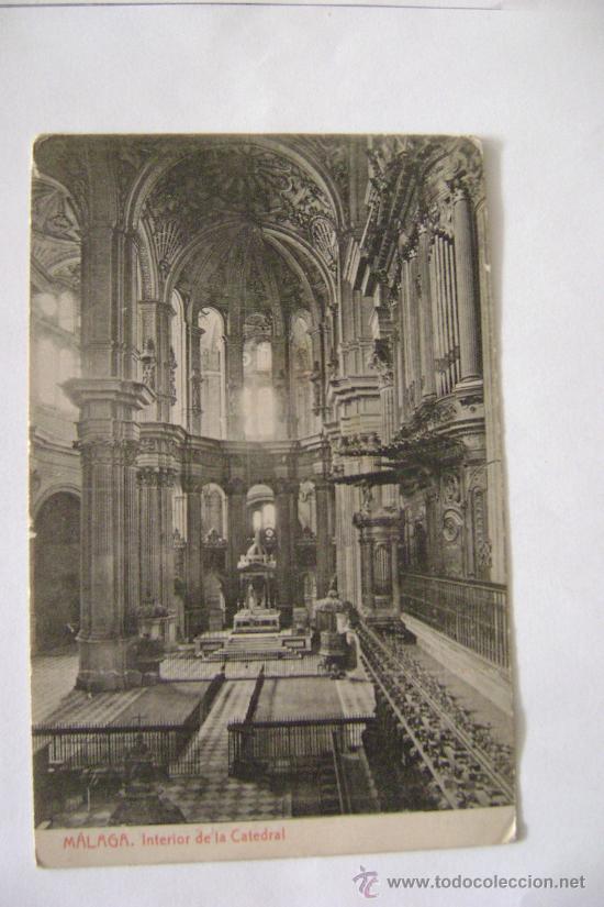 Postales: MALAGA.INTERIOR DE LA CATEDRAL 021042