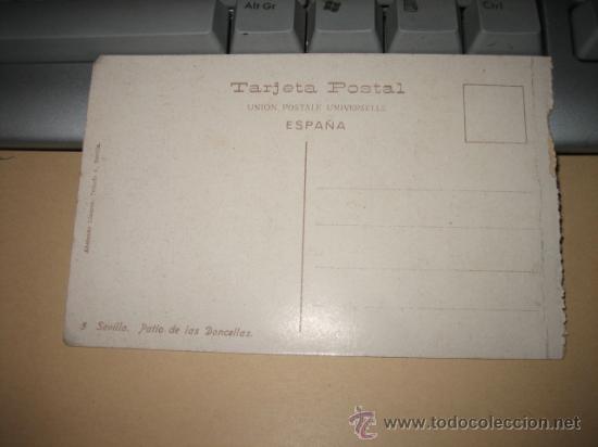 Postales: SEVILLA .PATIO DE LAS DONCELLAS - Foto 2