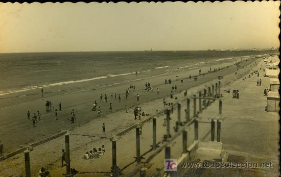 Postkarten: TARJETA POSTAL FOTOGRAFICA DE CADIZ. PLAYA VICTORIA