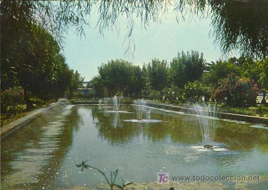 Postales: TARJETA POSTAL DE ALMERIA. ESTANQUE DEL PARQUE