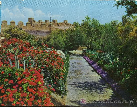 Postales: TARJETA POSTAL DE ALMERIA. JARDINES DE LA ALCAZABA