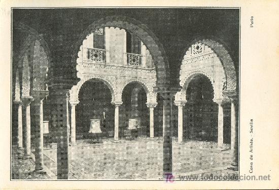 Cartoline: TARJETA POSTAL DE SEVILLA.CASA DE ARTISTA. PATIO
