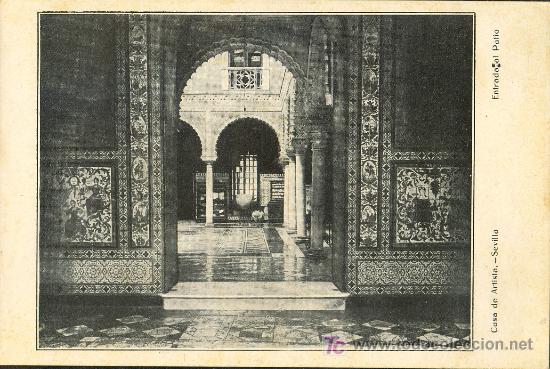 Cartoline: TARJETA POSTAL DE SEVILLA.CASA DE ARTISTA. ENTRADA AL PATIO
