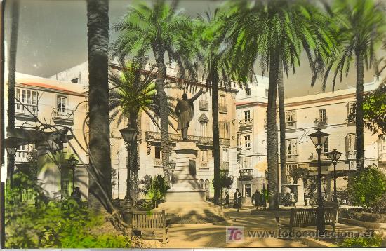 Postkarten: TARJETA POSTAL DE CADIZ. PLAZA DE CASTELAR