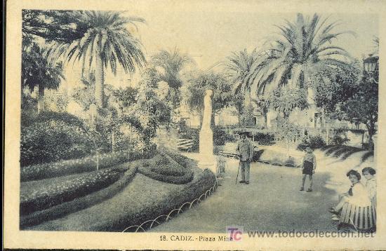 Postkarten: TARJETA POSTAL DE CADIZ. PLAZA MINA . FOT L. ROISIN