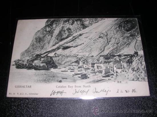 Postales: GIBRALTAR - CATALAN BAY FROM NORTH - Foto 1