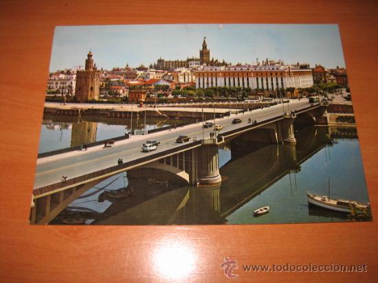 Postkarten: 82.-SEVILLA  PUENTE DE SAN TELMO Y VISTA PARCIAL